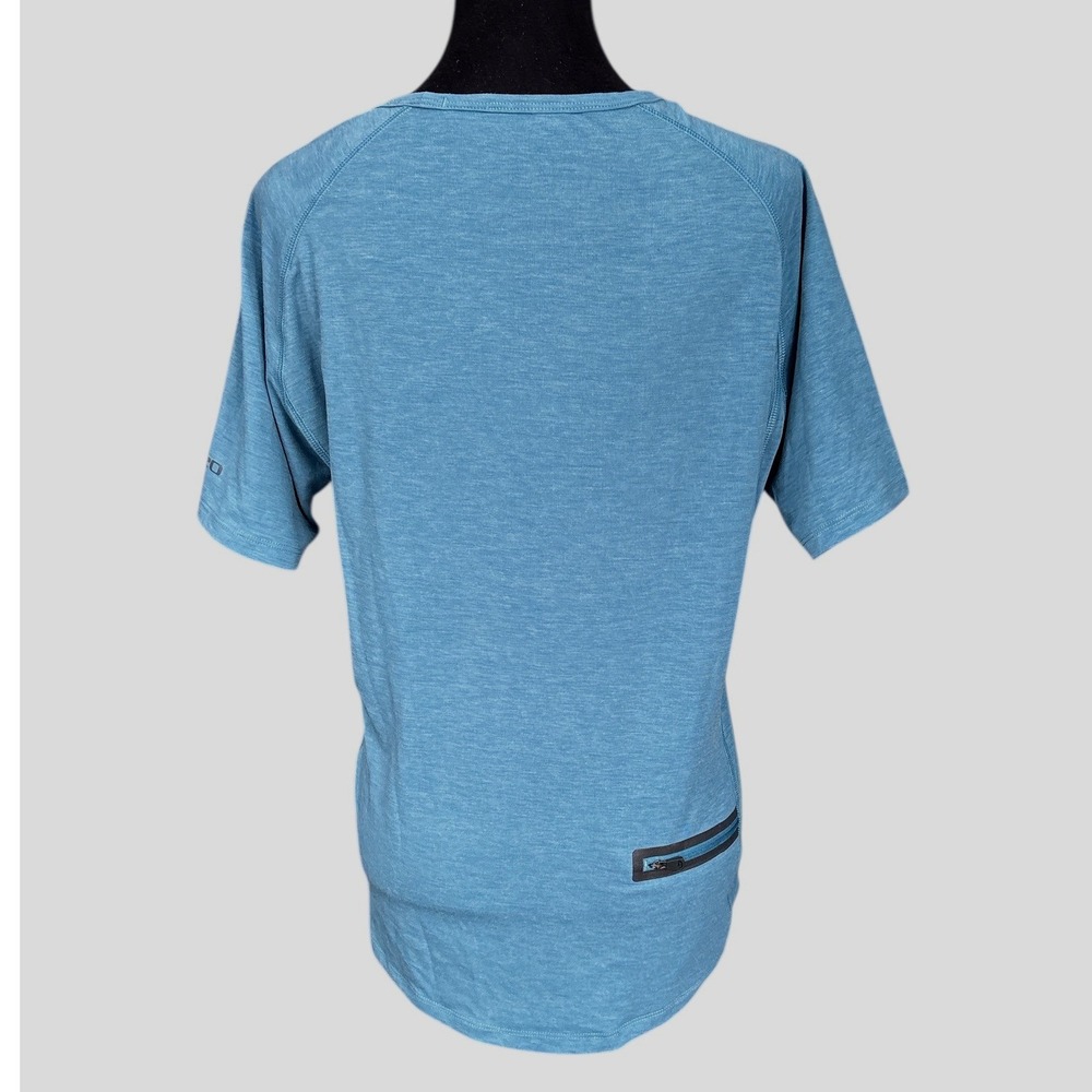 Giro Venture Short Sleeve Harbor Blue Jersey, Large, Cycling Jersey, Wool Blend View 3